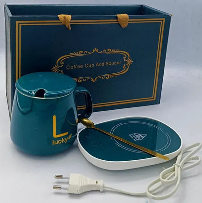 Electric Coffee Mug Warmer Set|مجموعة سخان أكواب القهوة الكهربائية
