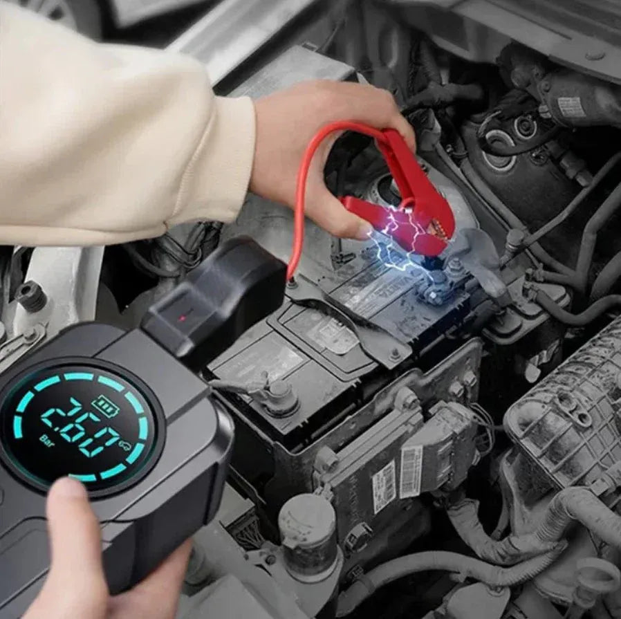 Jump Starter With Air Pump|جهاز بدء التشغيل مع مضخة هواء