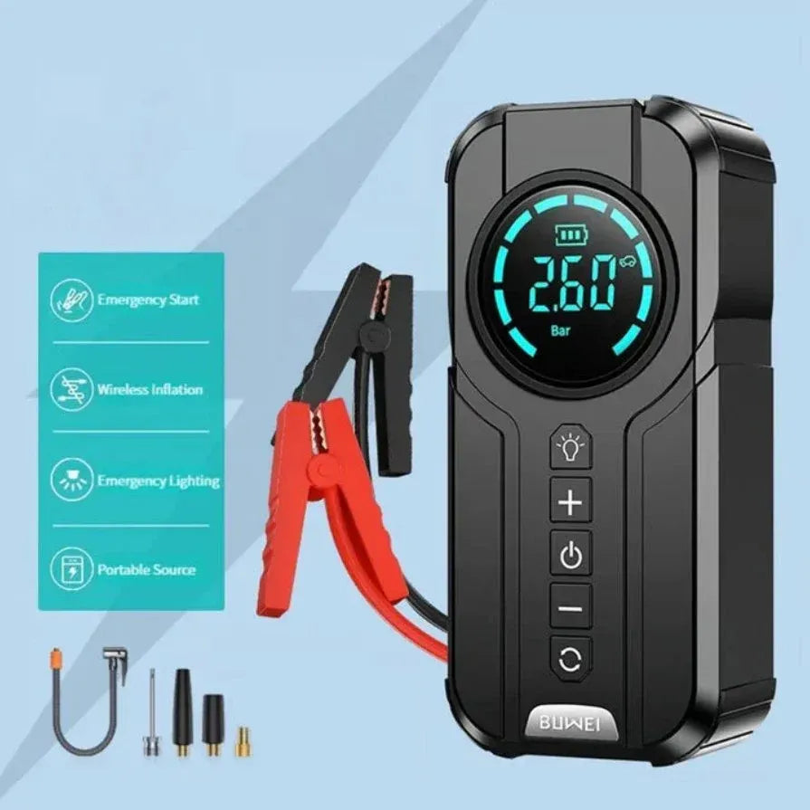 Jump Starter With Air Pump|جهاز بدء التشغيل مع مضخة هواء